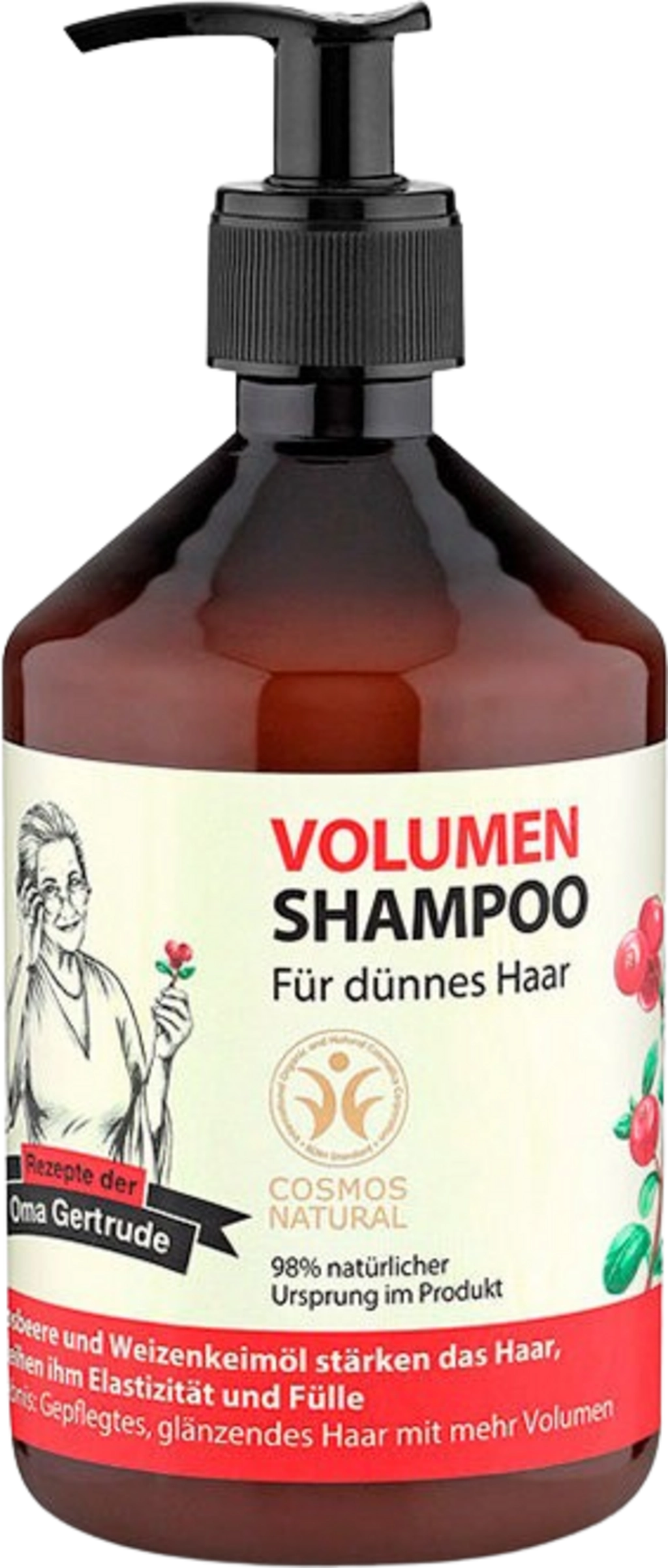 Rezepte der Oma Gertrude Volumen Shampoo - 500 ml
