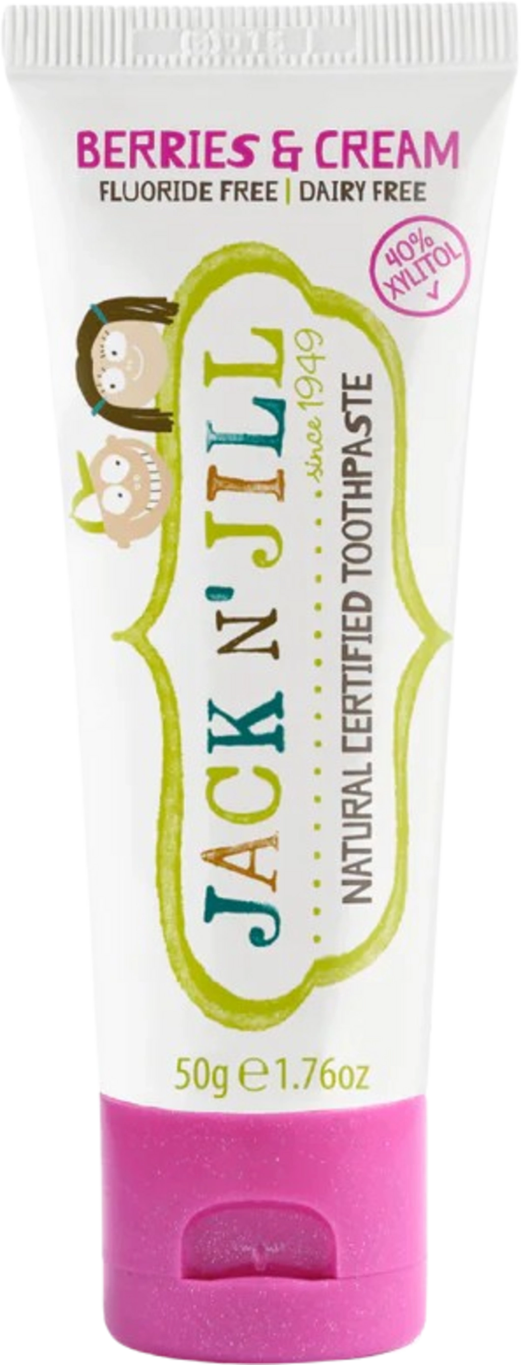 JACK N'JILL Natürliche Zahnpasta - Berries & Cream