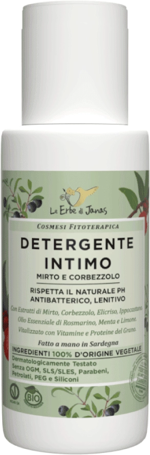Le Erbe di Janas Intimwaschgel Myrte & Baumerdbeere - 50 ml