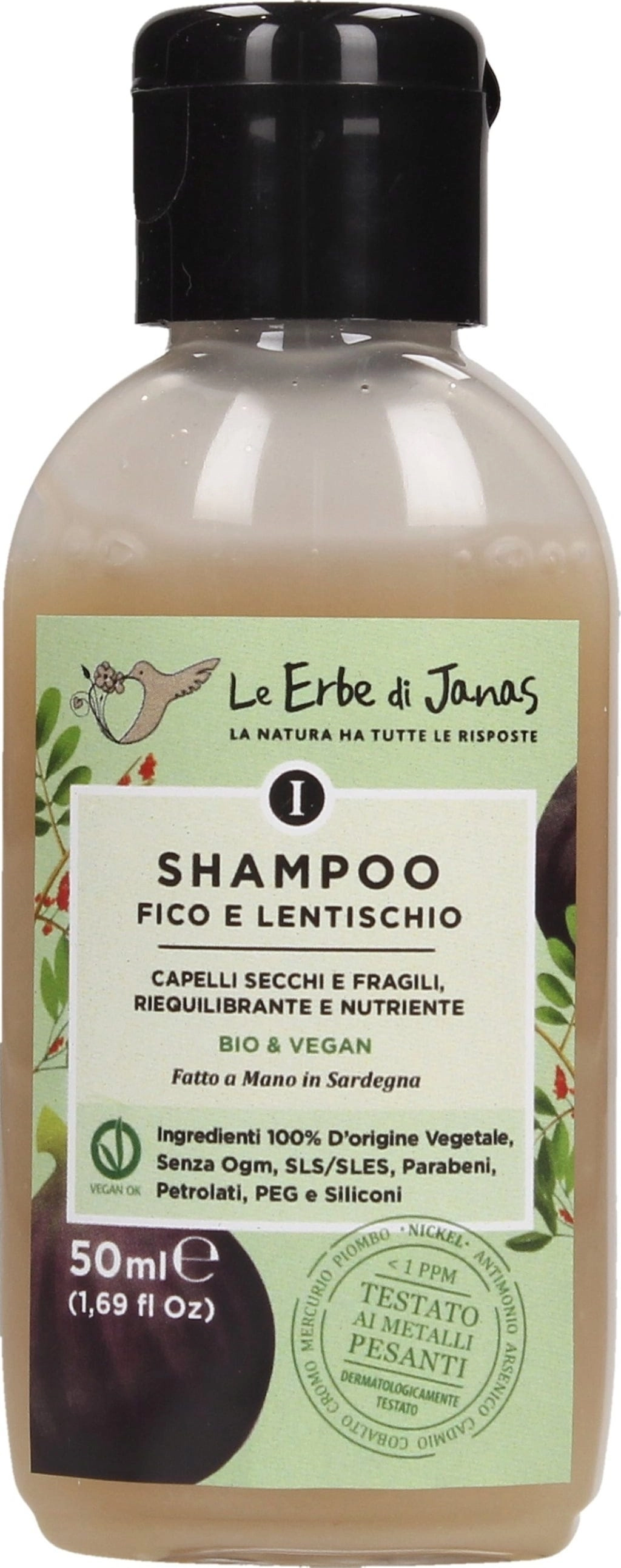 Le Erbe di Janas Shampoo Feige & Mastix - 50 ml