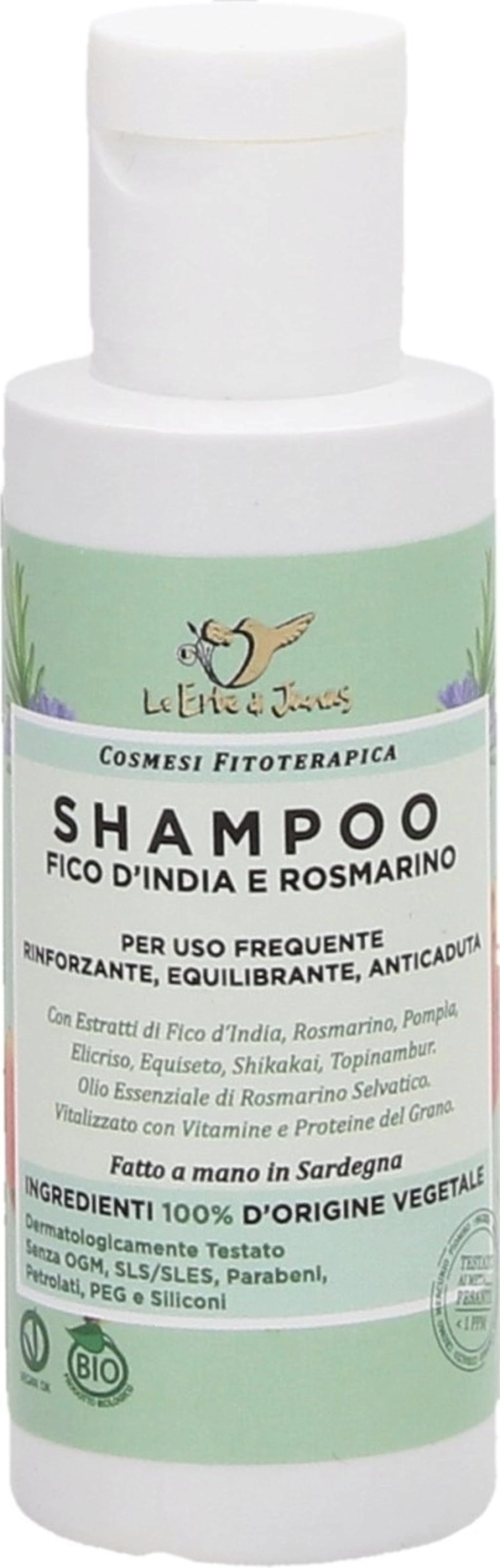 Le Erbe di Janas Shampoo Kaktusfeige & Rosmarin - 50 ml