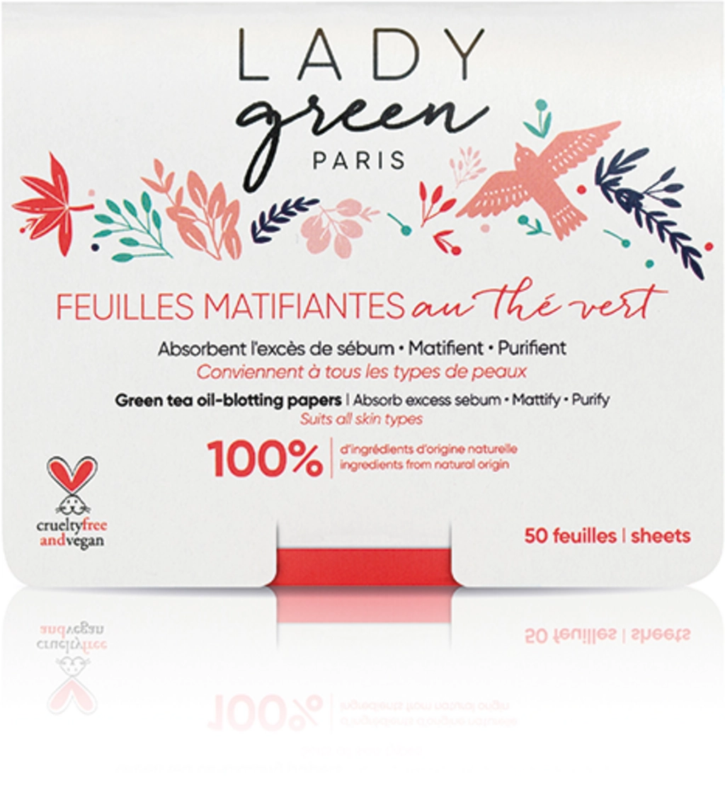 Lady Green Blotting Paper - 50 Stück