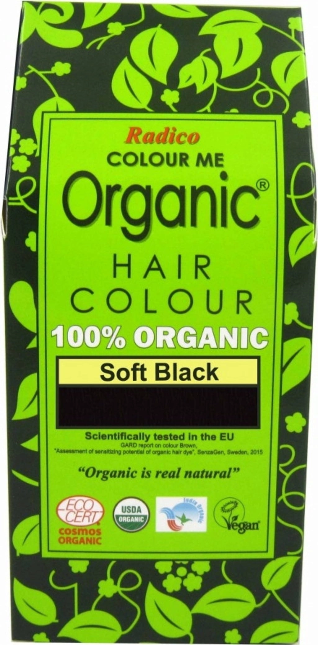 Radico Pflanzenhaarfarbe Weiches Schwarz - 100 g