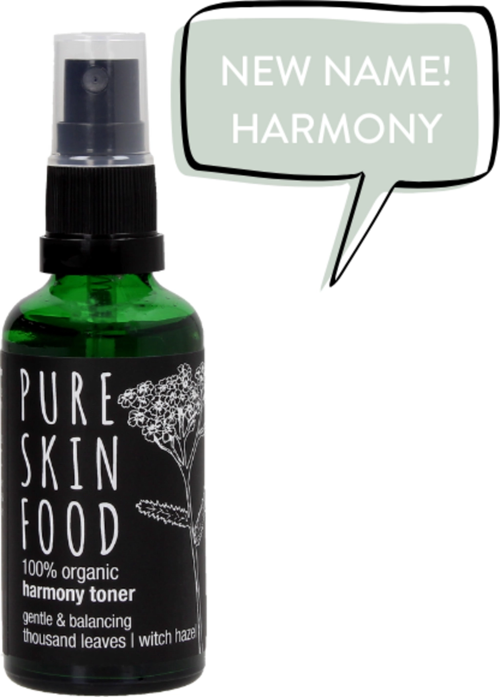 PURE SKIN FOOD Organic Harmony Toner Yarrow - Witch Hazel - 50 ml