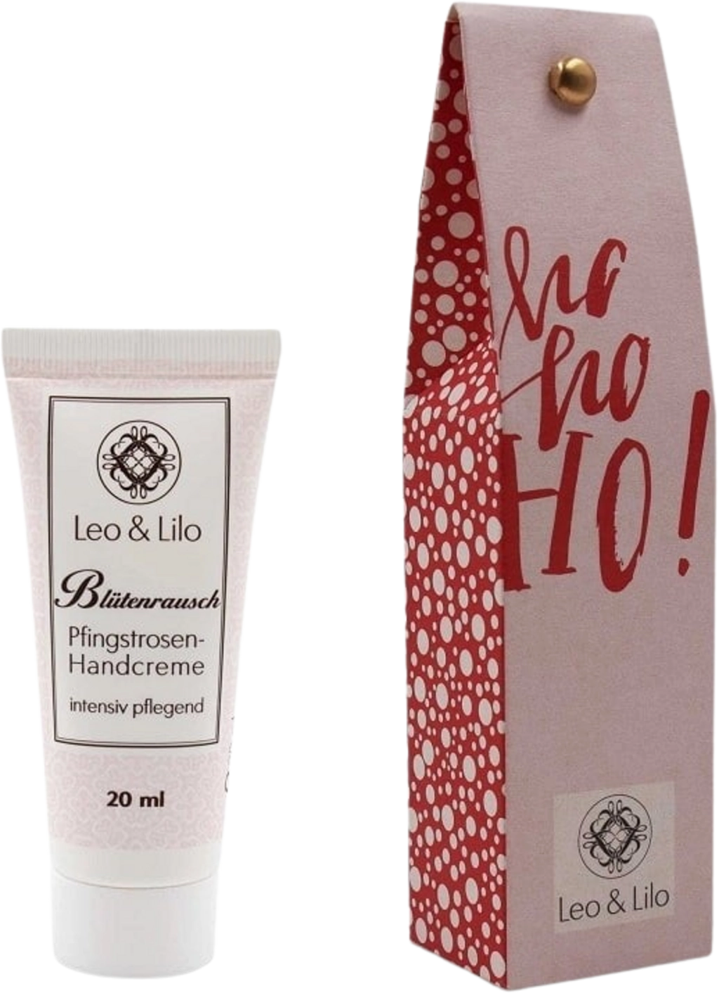 Leo & Lilo Kleiner X-Mas Gruß Pfingstrose - HoHoHo