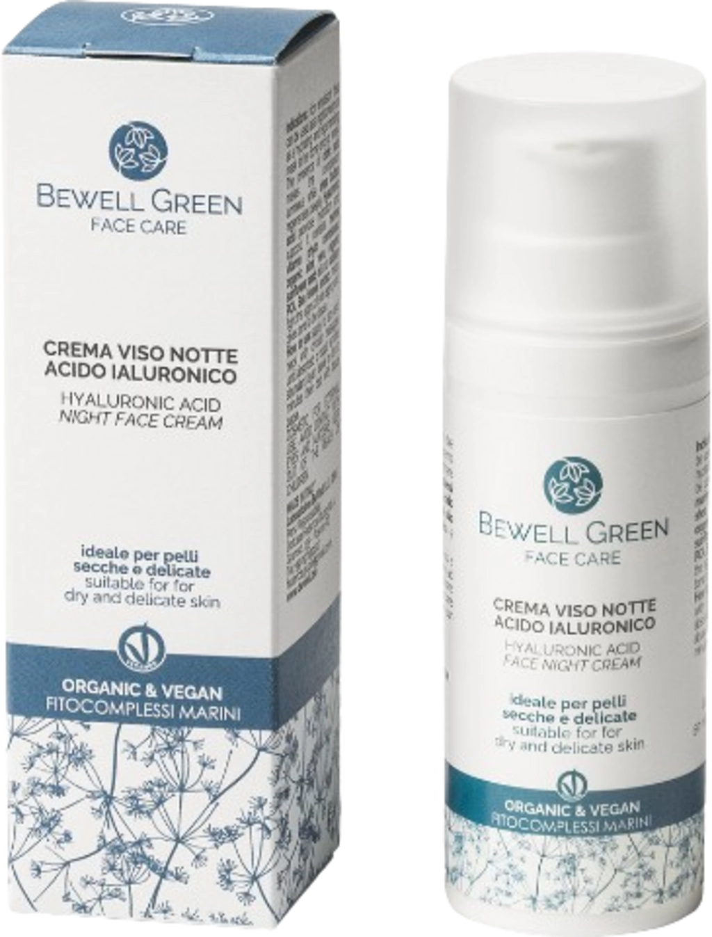 BeWell Green Seaweed & Hyaluronic Acid Night Cream - 50 ml