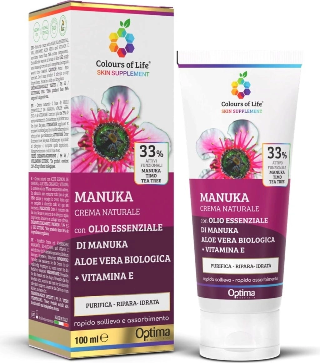 Optima Naturals Colours of Life Manuka Creme 33% - 100 ml