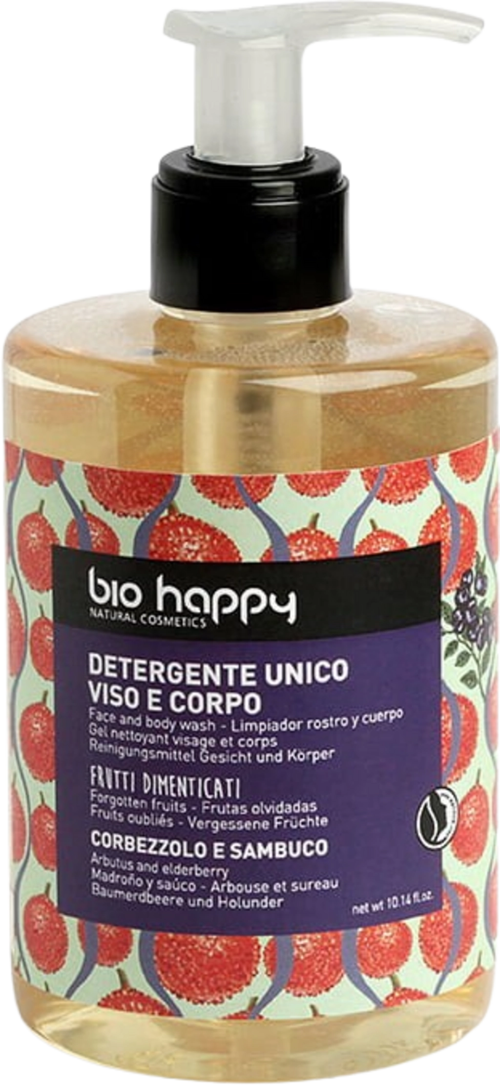 Bio Happy Face & Body Wash Arbutus & Elderberry - 300 ml