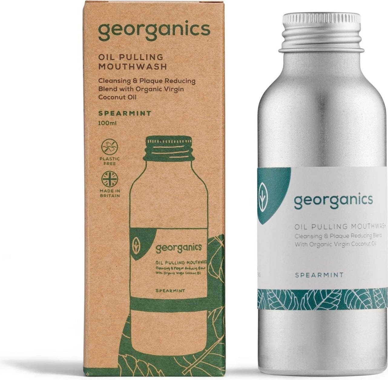 georganics Oilpulling Mouthwash Spearmint - 100 ml