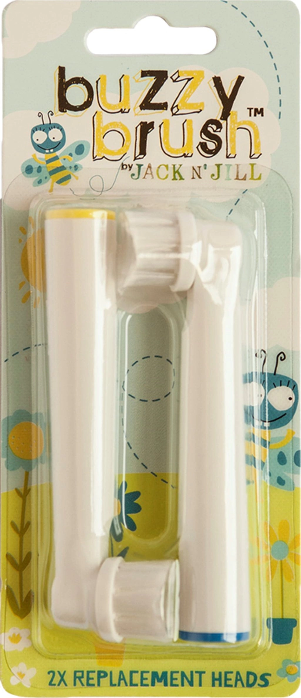 JACK N'JILL Buzzy Brush 2er-Pack Aufsteckbürsten Nachfolger - 2 Stück
