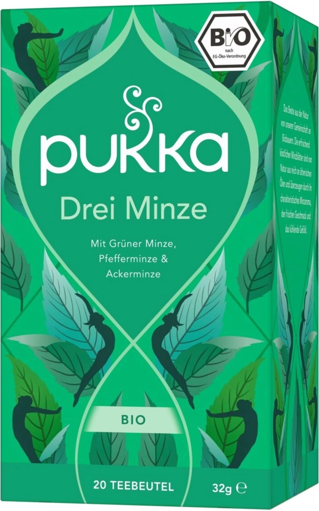 PUKKA Drei Minze Bio-Kräutertee - 20 Teebeutel