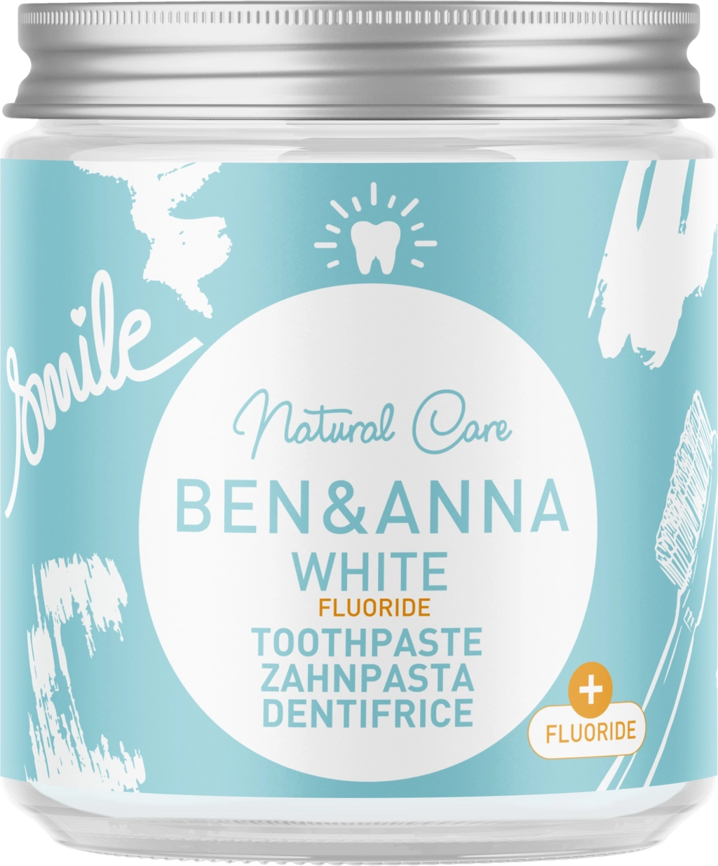 BEN & ANNA Zahnpasta mit Fluorid - White