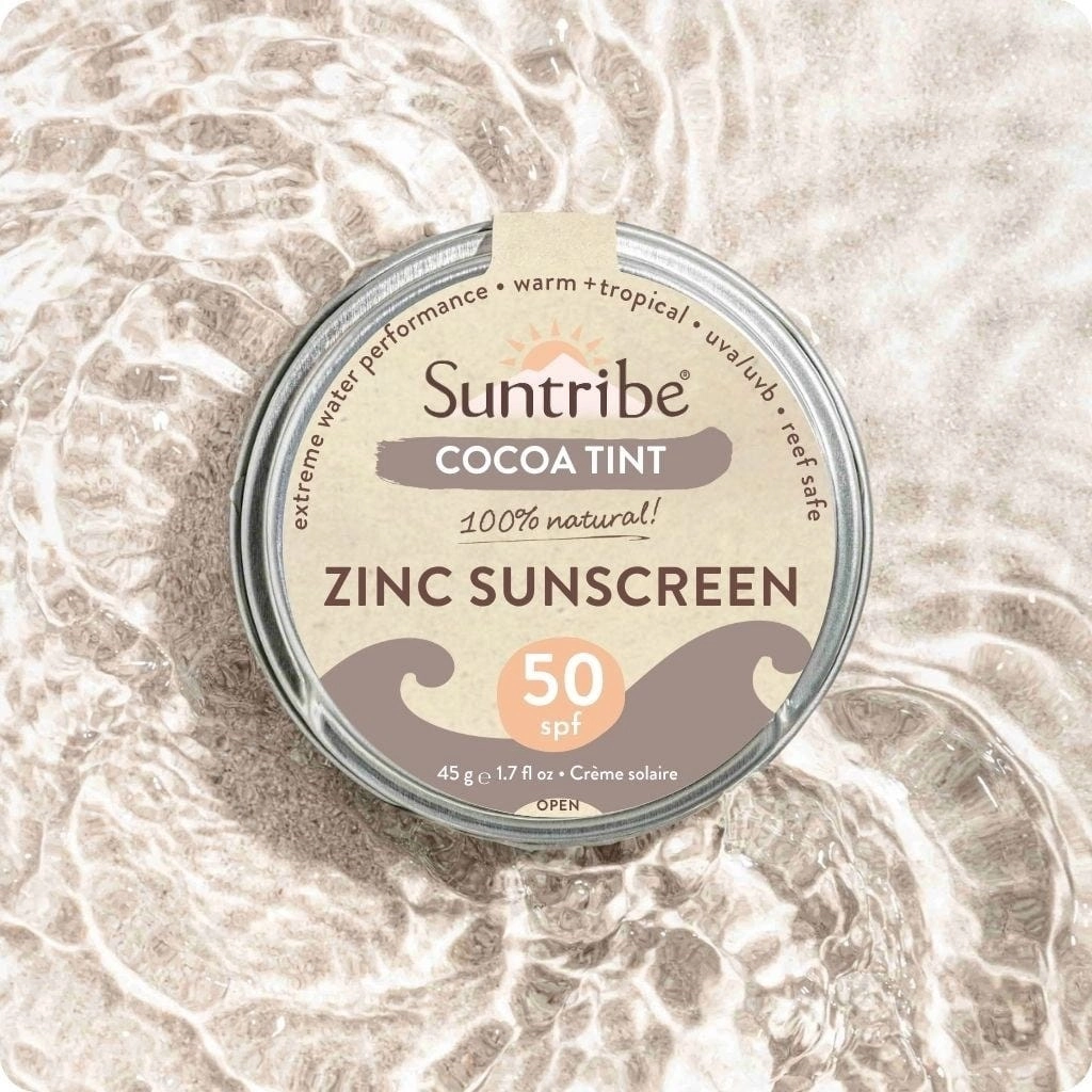 Suntribe Zinc Sunscreen Gesicht & Sport SPF 50 - cocoa tint