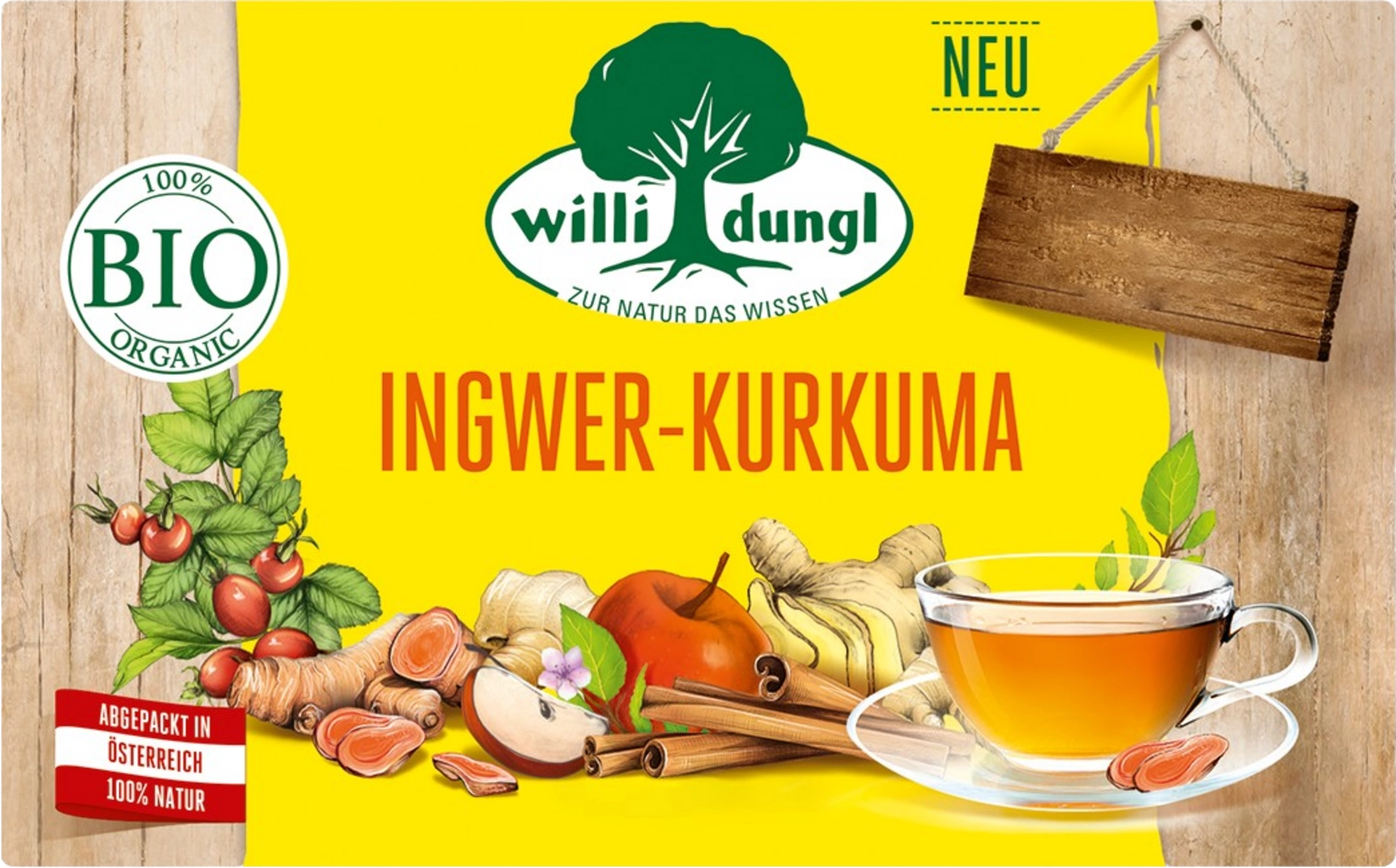 Willi Dungl BIO-Tee Ingwer-Kurkuma - 40 g