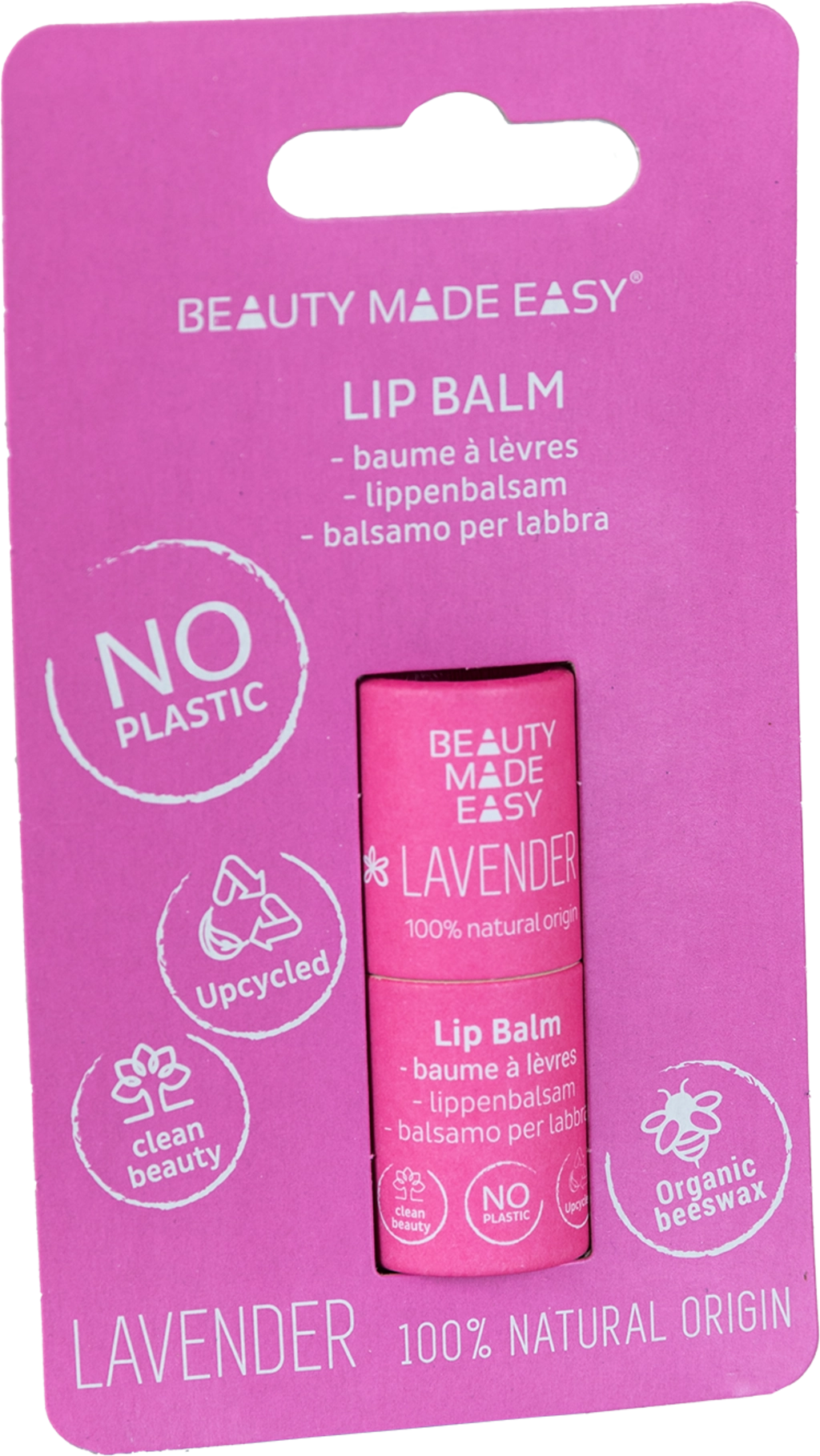 BEAUTY MADE EASY Paper Tube Lip Balm - Lavender