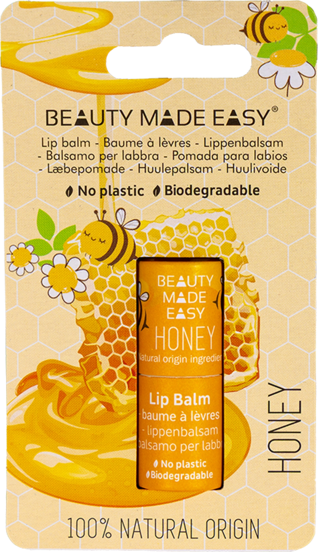 BEAUTY MADE EASY Paper Tube Lip Balm - Honey