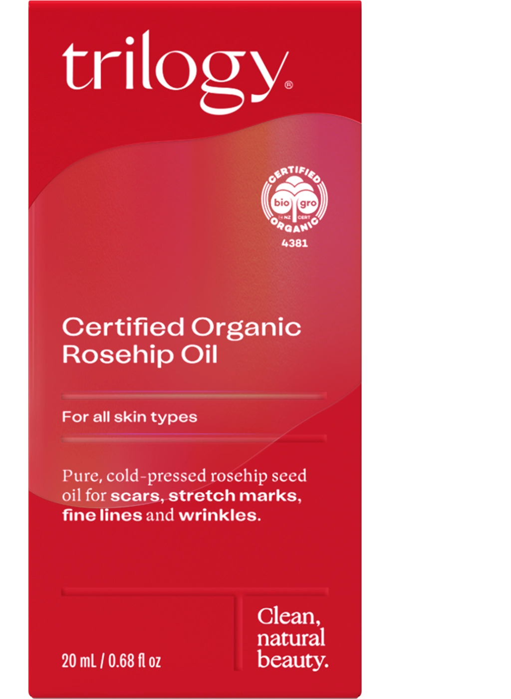 trilogy Certified Organic Rosehip Oil - 20 ml