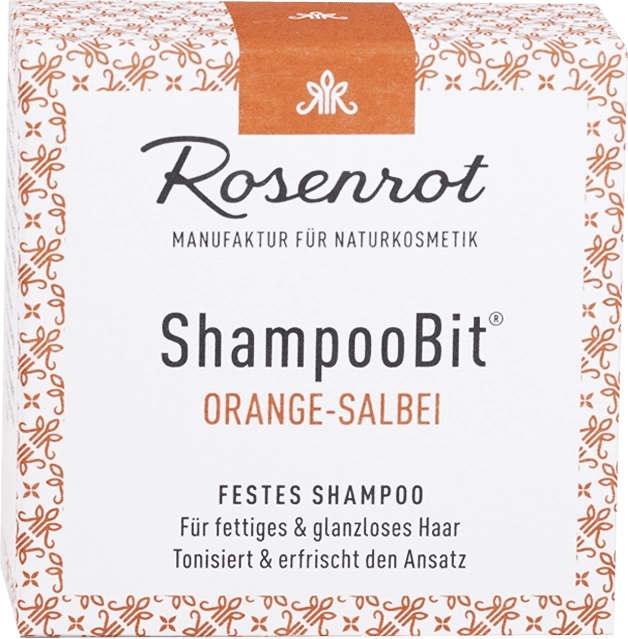 Rosenrot ShampooBit® Shampoo Orange-Salbei - 55 g