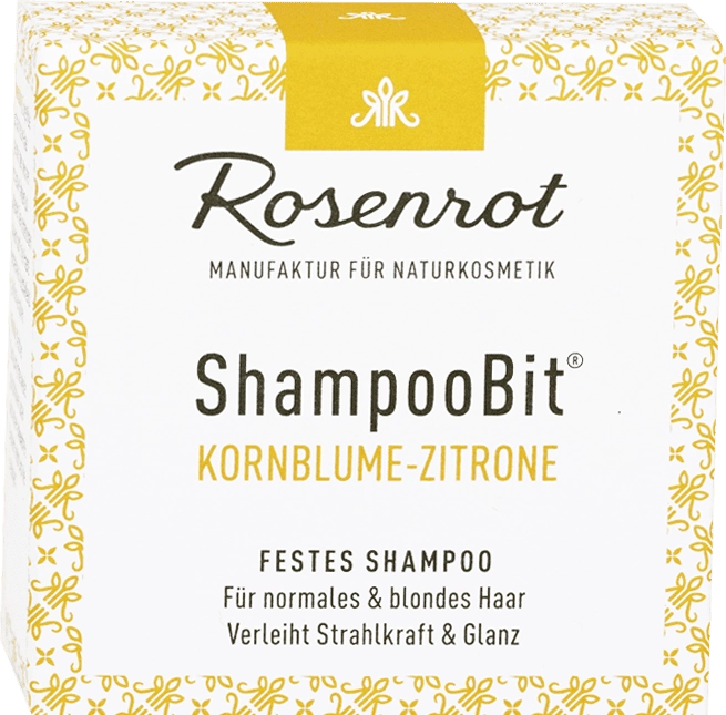 Rosenrot ShampooBit® Shampoo Kornblume-Zitrone - 55 g