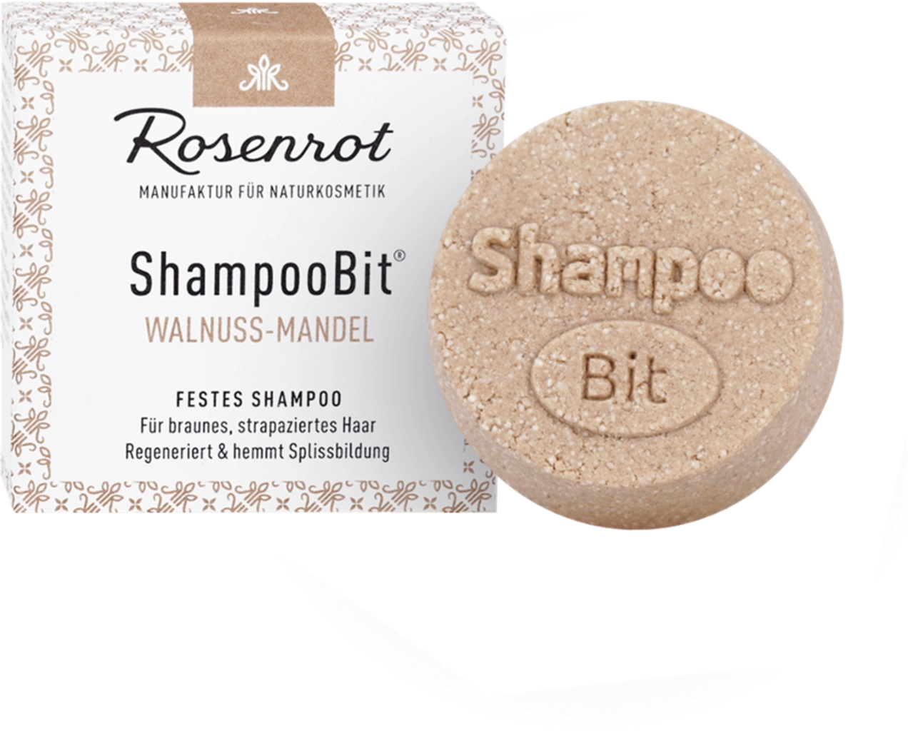 Rosenrot ShampooBit® Shampoo Walnuss-Mandel - 55 g