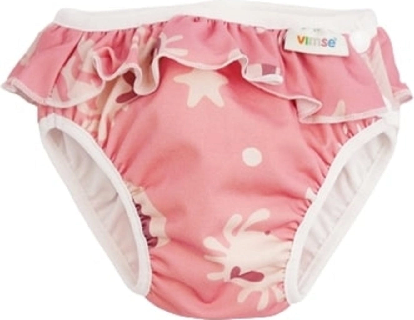Vimse Schwimmwindel M - Pink whale frill