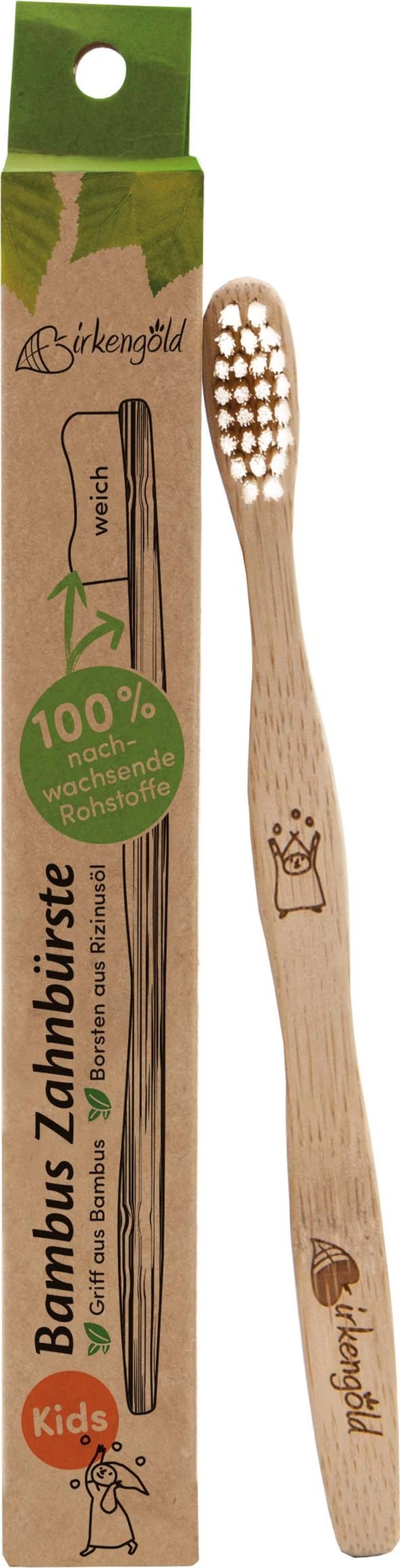 Birkengold Bambuszahnbürste Kinder - 1 Stk