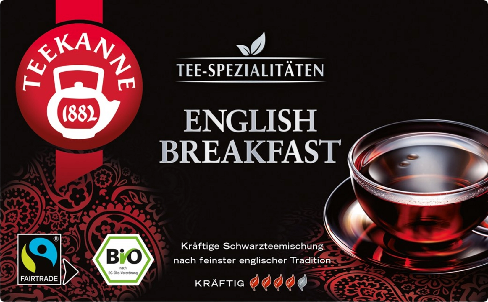 TEEKANNE Tee-Spezialitäten Bio English Breakfast - 35 g