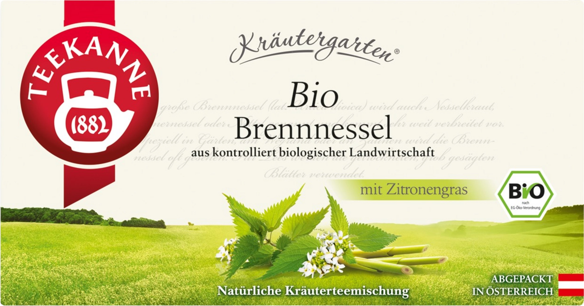TEEKANNE Kräutergarten Bio-Tee - Brennnessel-Zitronengrass