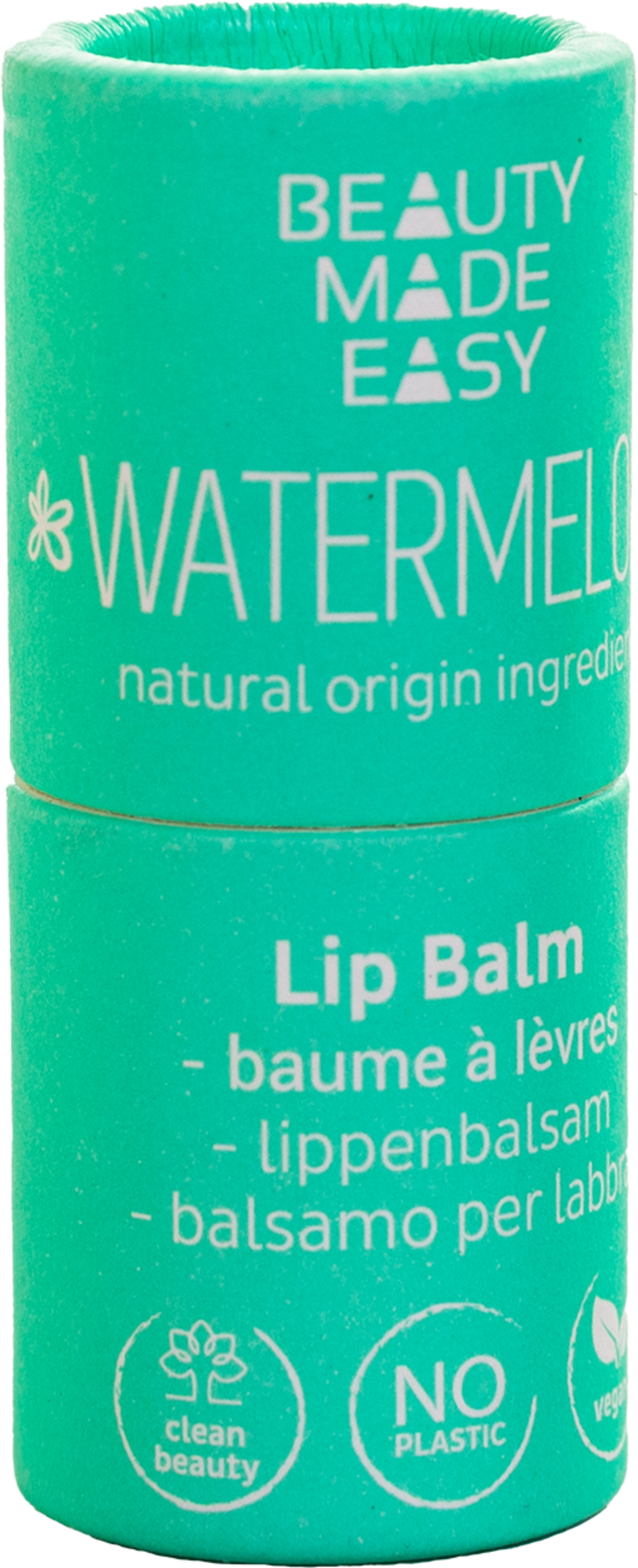 BEAUTY MADE EASY Paper Tube Lip Balm Summertime - Watermelon