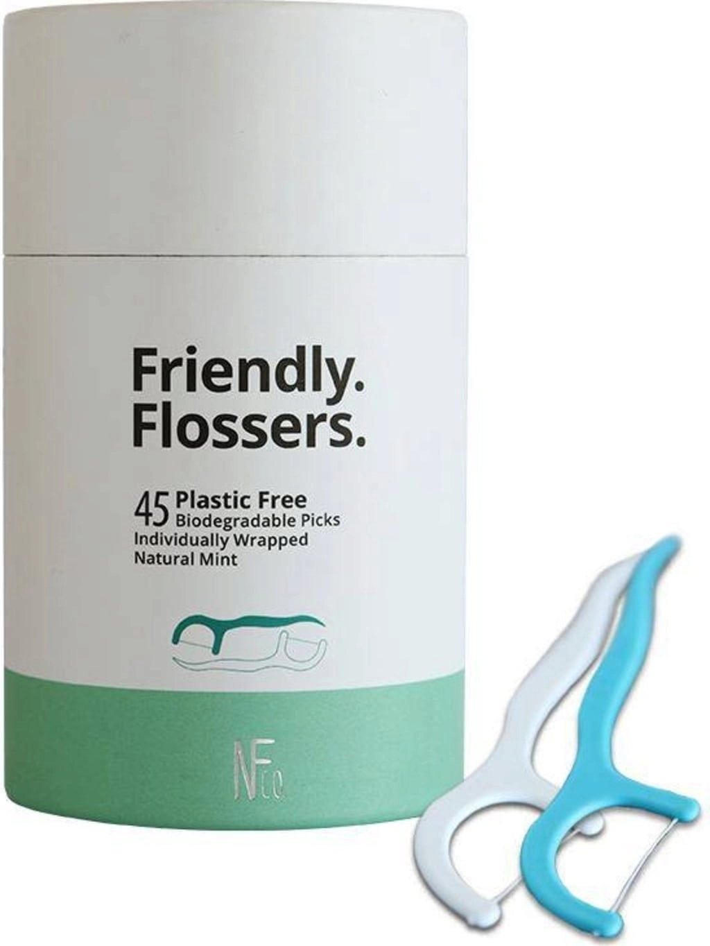 Natural Family CO. Friendly. Flossers. Floss Picks - 45 Stück