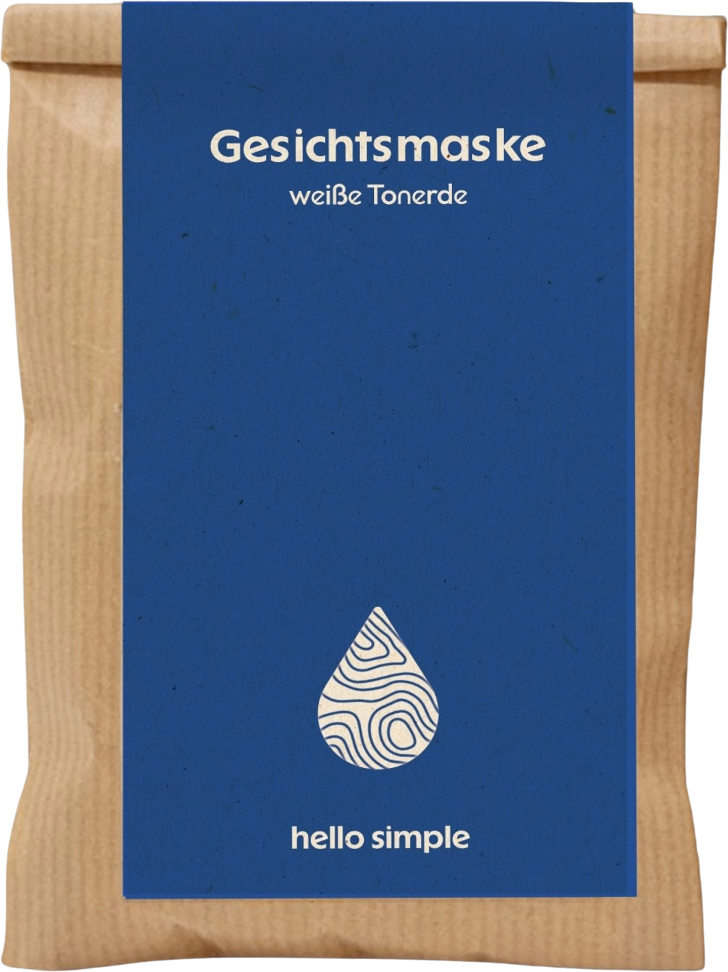 hello simple Zero Waste Gesichtsmaske Weiße Tonerde - 100 g