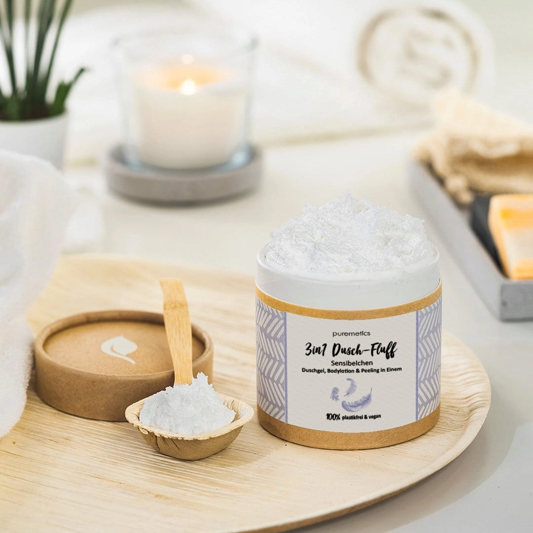 puremetics 3in1 Dusch-Fluff Sensibelchen - 250 g