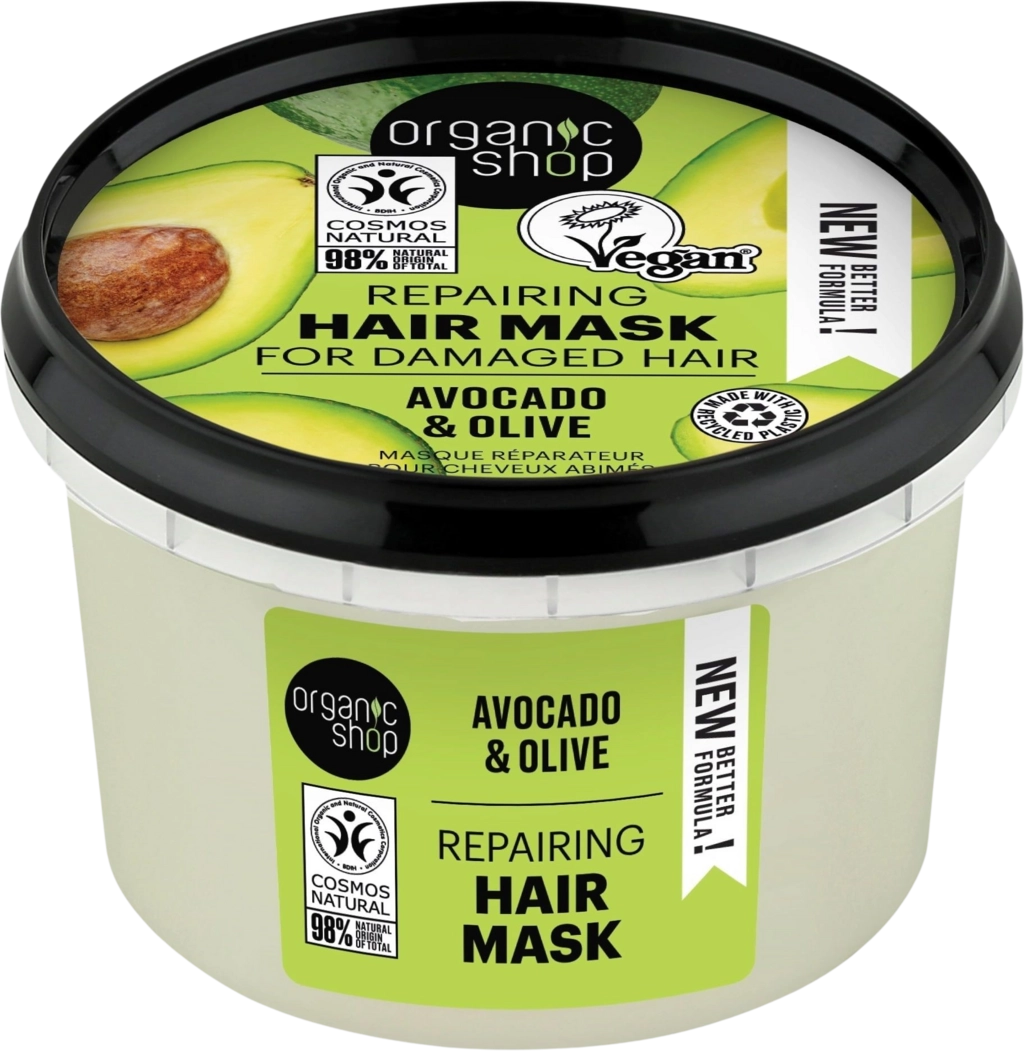 Organic Shop Repairing Hair Mask Avocado & Olive - 250 ml