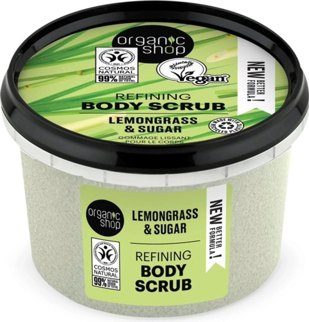Organic Shop Refining Body Scrub Lemongrass & Sugar - 250 ml