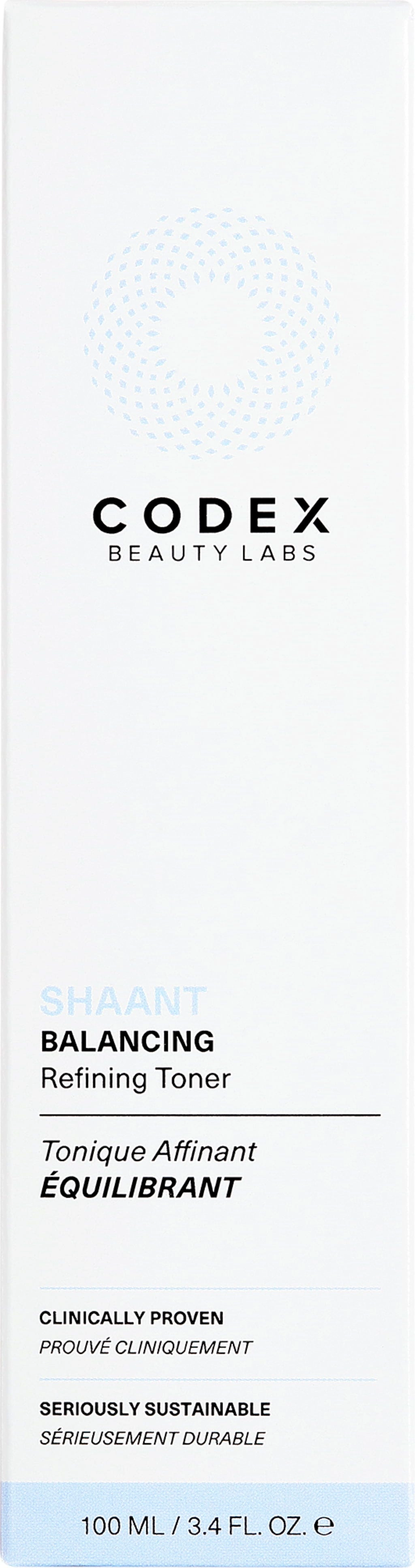 CODEX LABS SHAANT Balancing Refining Toner - 100 ml