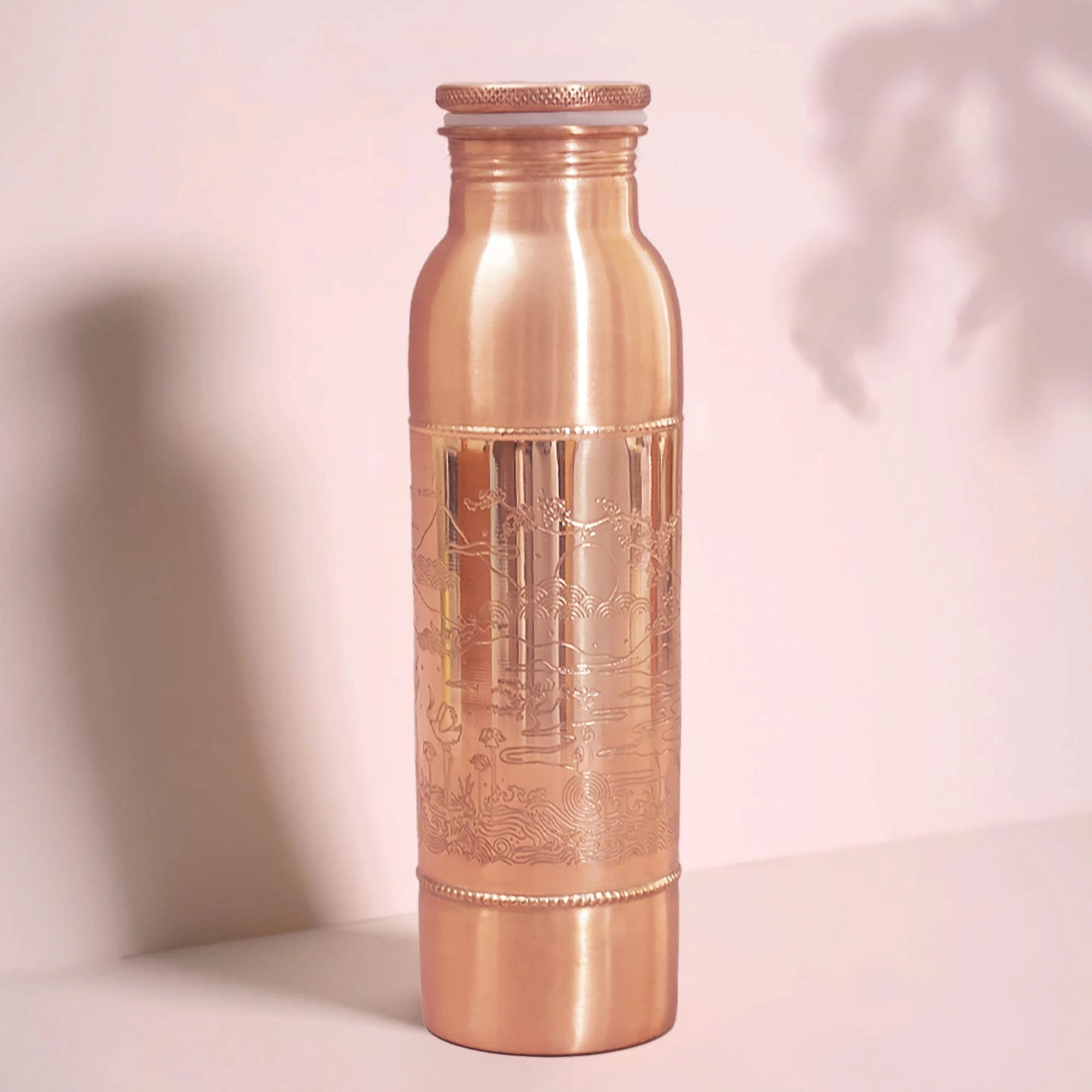 FORREST & LOVE Gravierte Kupferflasche - Paradies