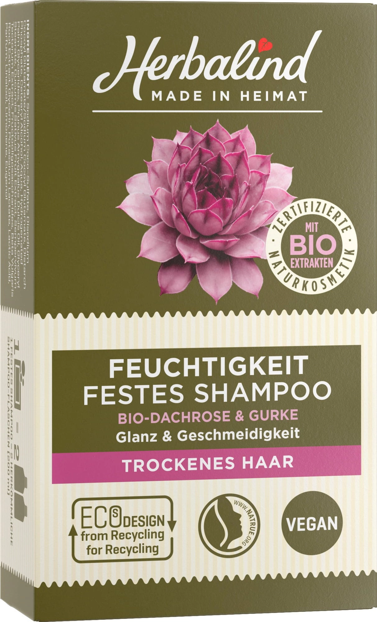 Herbalind Feuchtigkeit Festes Shampoo - 100 g