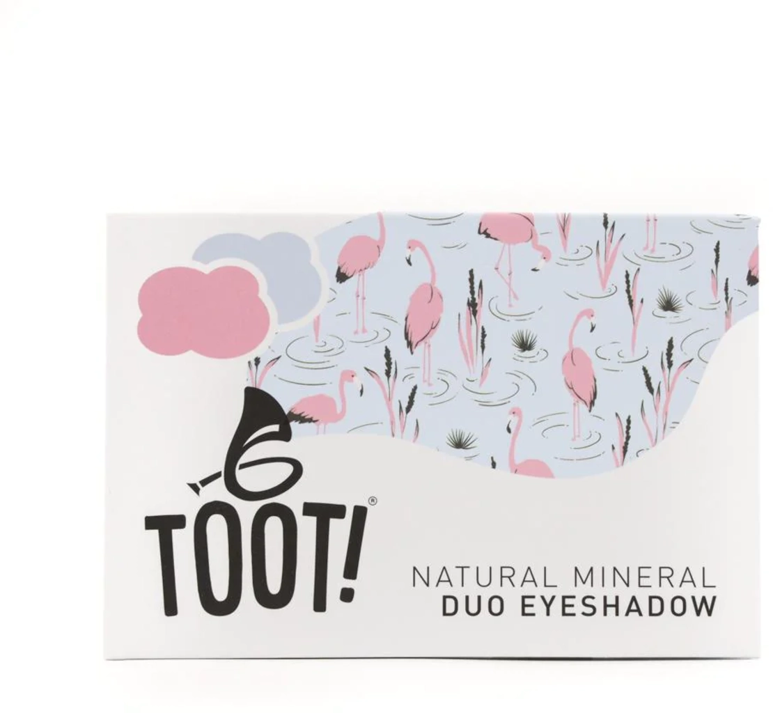 TOOT! Natural Mineral Duo Eyeshadow - Fabulous Flamingo & Pretty Parrot