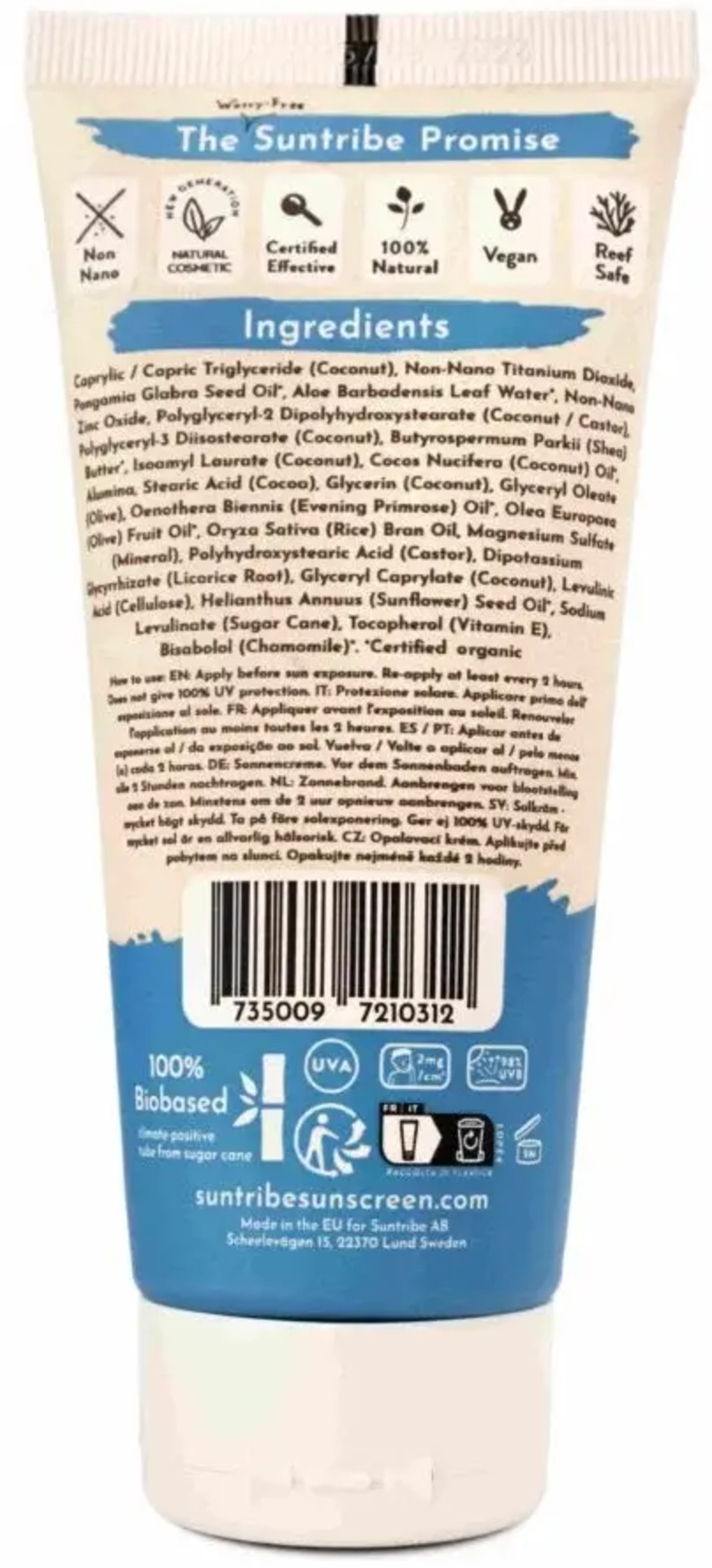 Suntribe Mineral Sunscreen SPF 50 - 100 ml