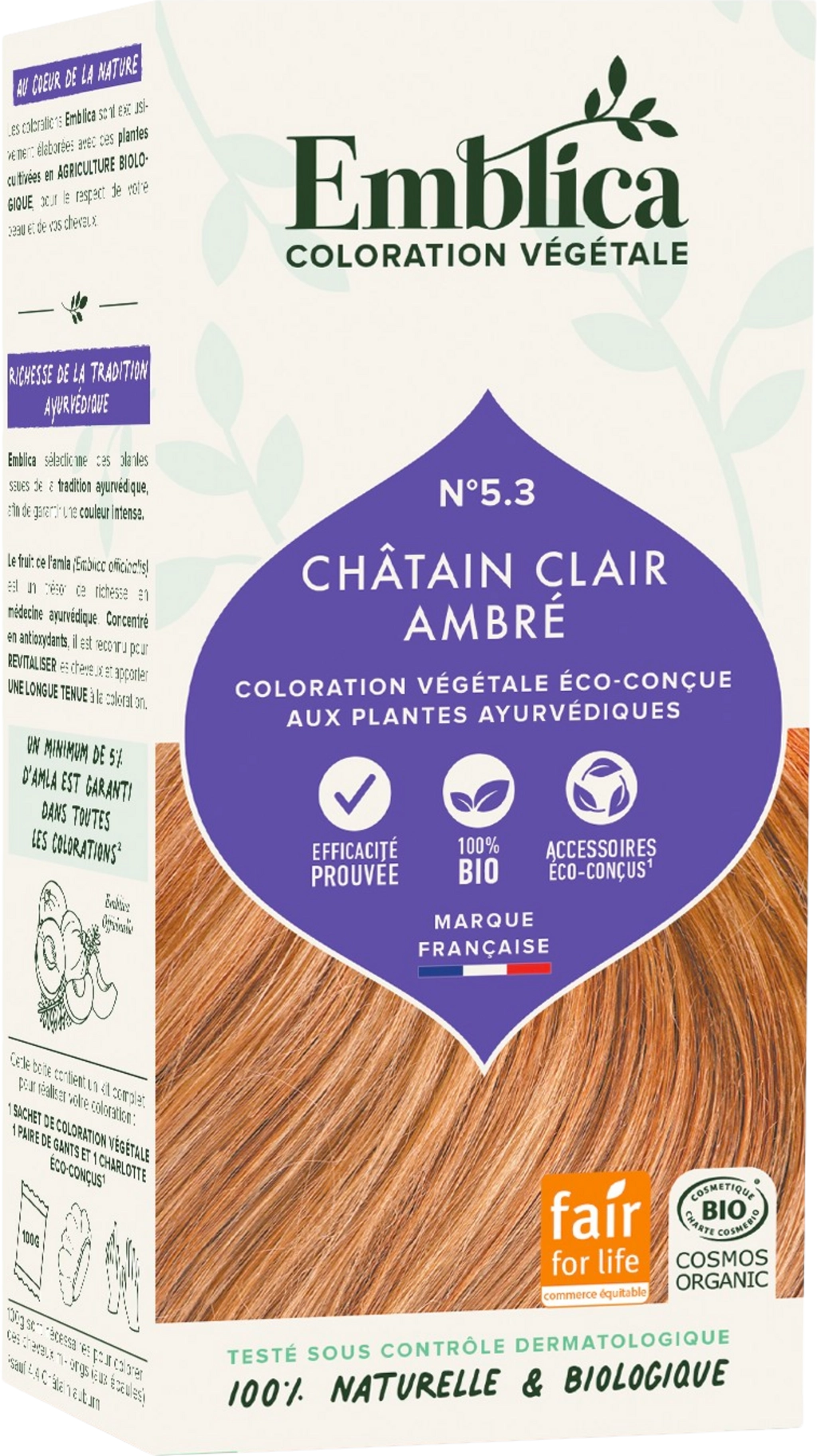 Emblica Pflanzenhaarfarbe Helles Nussbraun 5.3 - 100 g