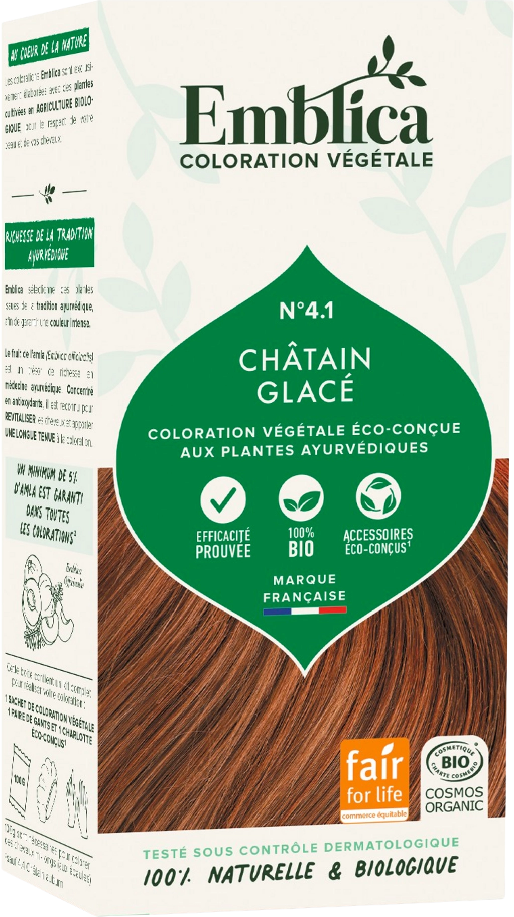 Emblica Pflanzenhaarfarbe Aschbraun 4.1 - 100 g