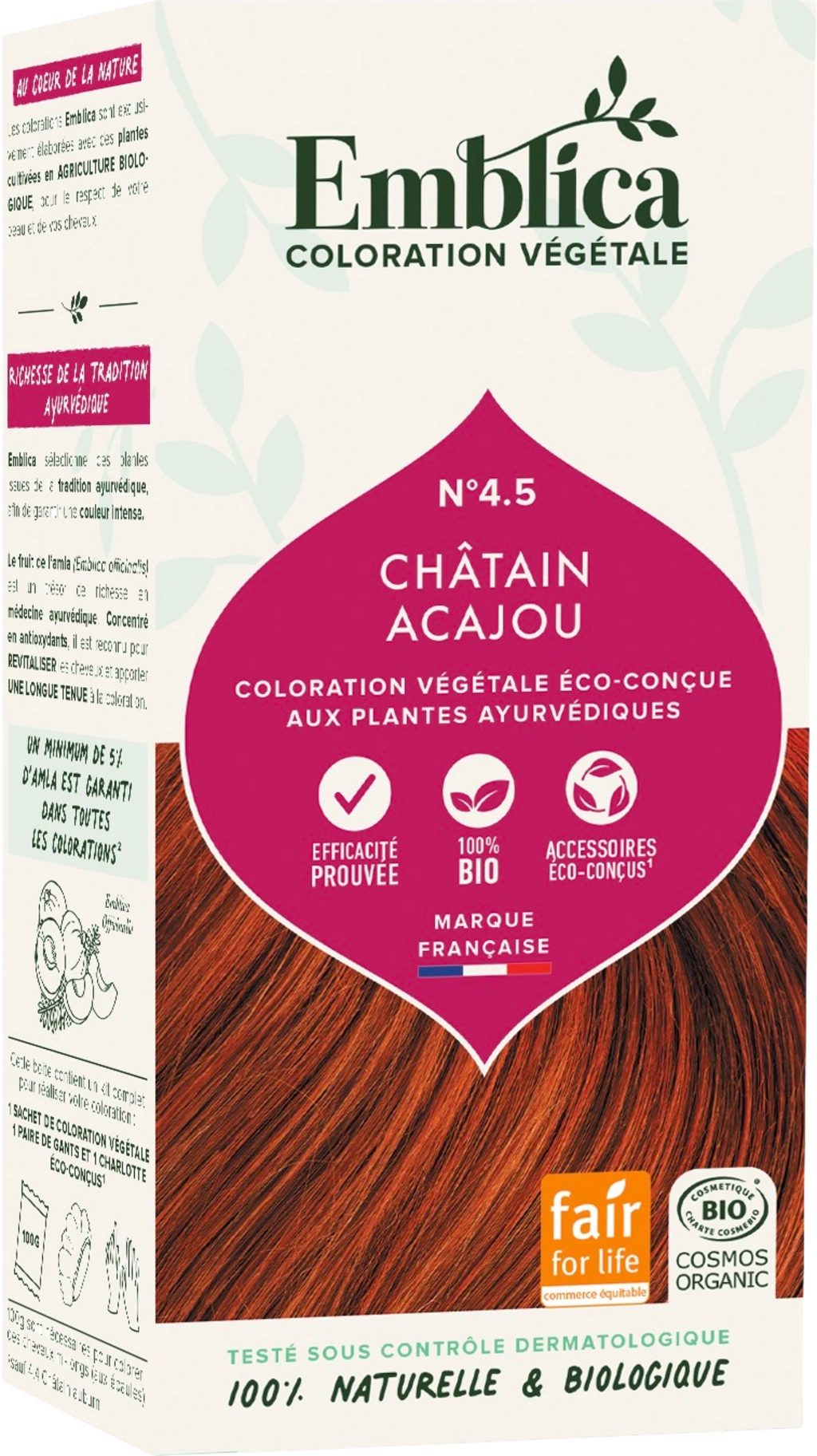 Emblica Pflanzenhaarfarbe Mahagonibraun 4.5 - 100 g