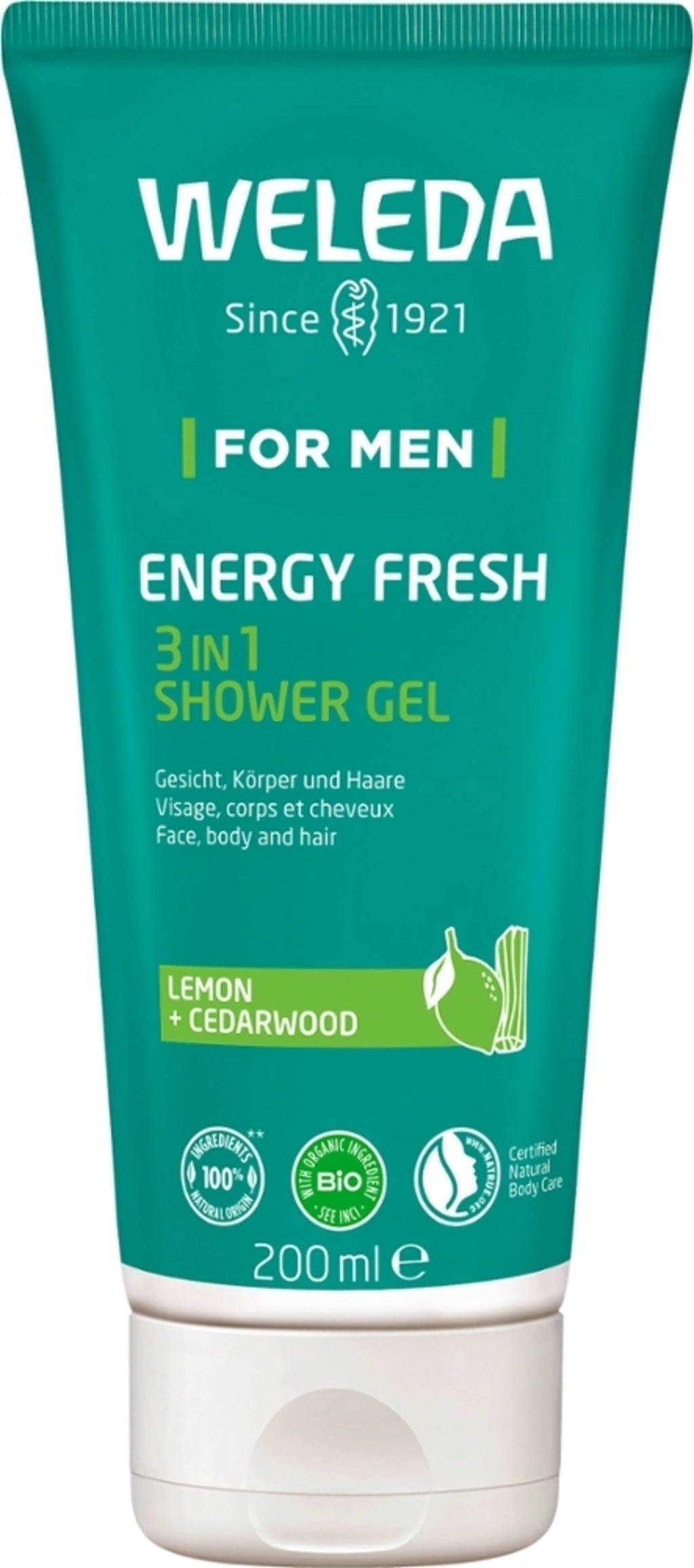 Weleda ForMen Energy Fresh 3in1 Shower Gel - 200 ml