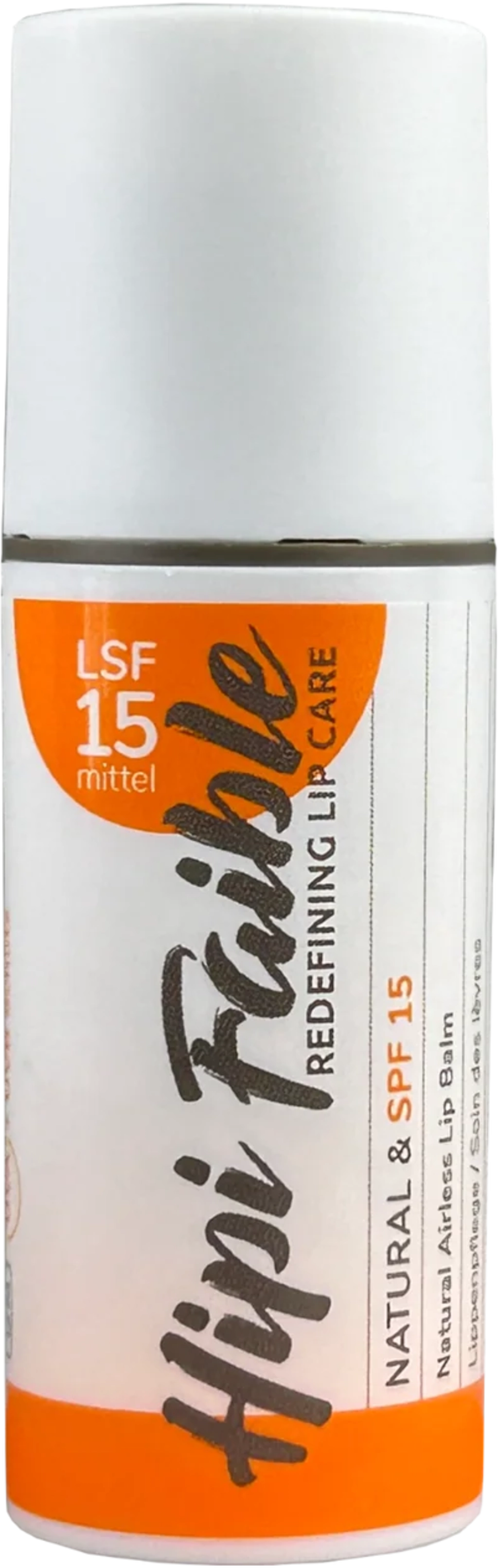 Hipi Faible Natural Lip Balm SPF 15 - 6 ml