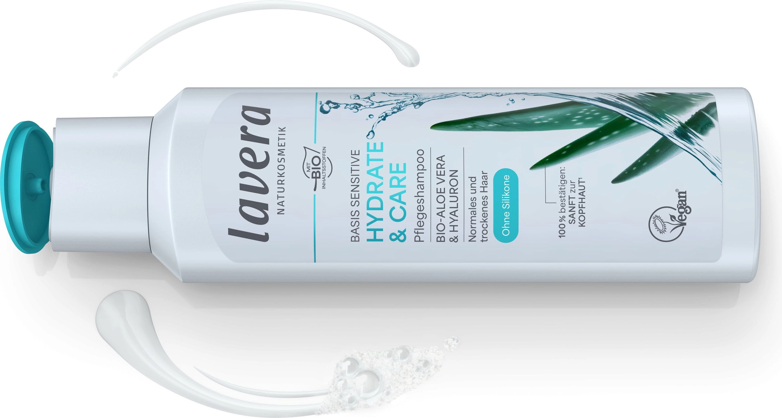 lavera Pflegeshampoo Basis Sensitive Hydrate & Care - 250 ml
