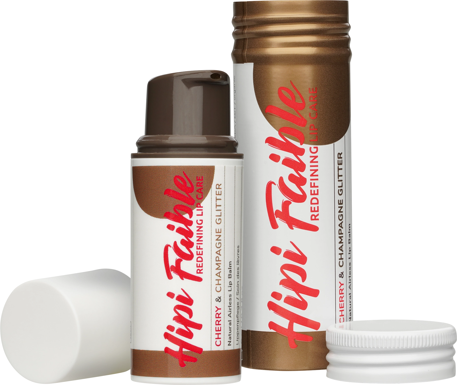 Hipi Faible Lip Balm mit Farbe - Cherry&Champagne Glitter
