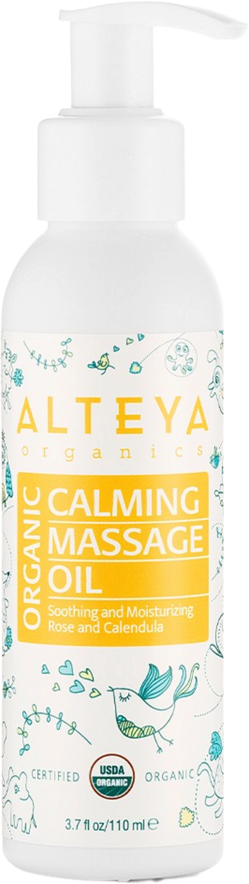 Alteya Organics Organic Calming Massage Oil - 110 ml