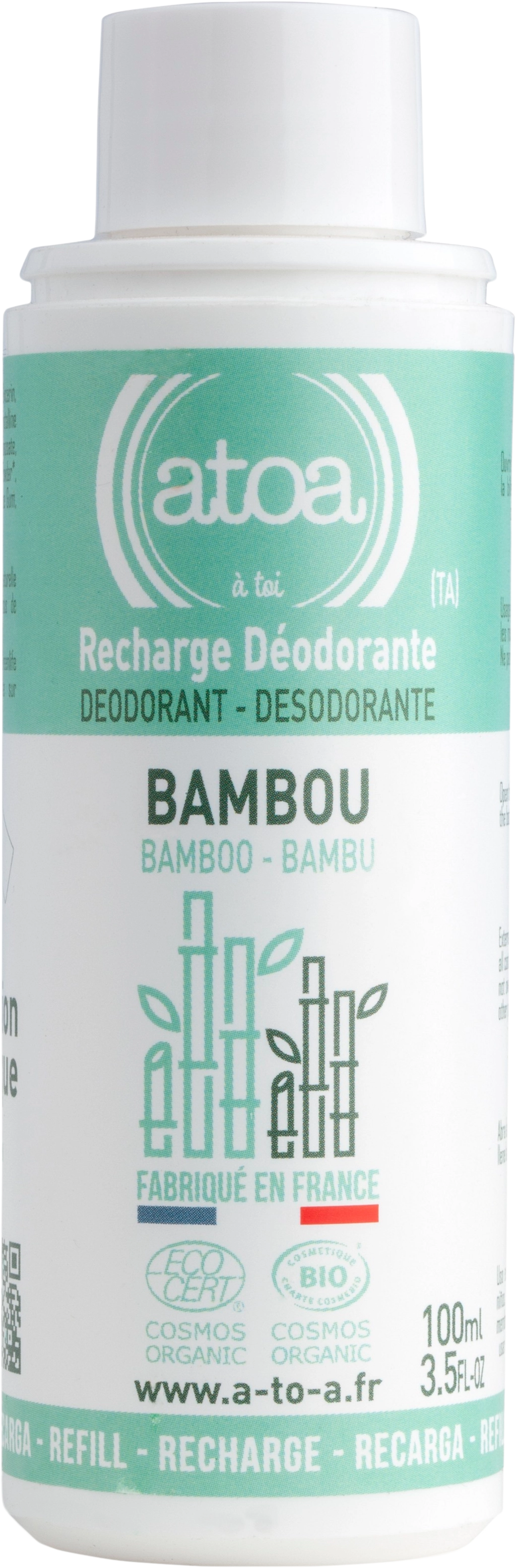 atoa Roll-on Deodorant Refill - Bambus