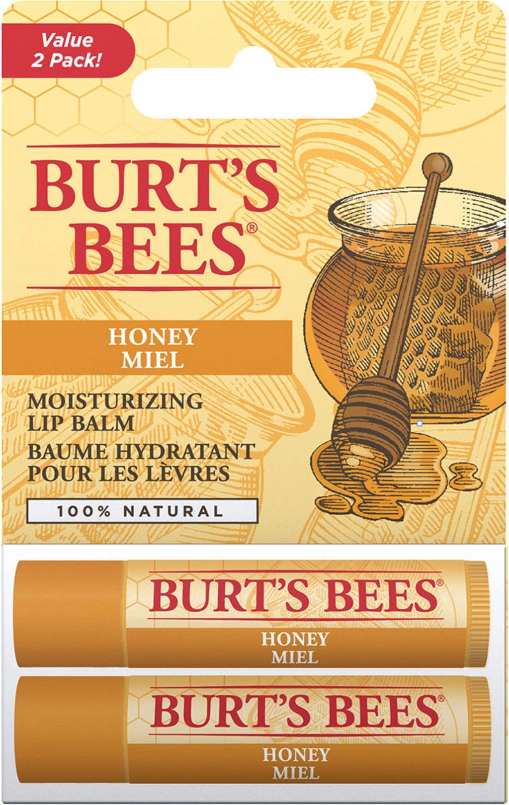 Burt's Bees Honey Lip Balm Duo - 1 Set
