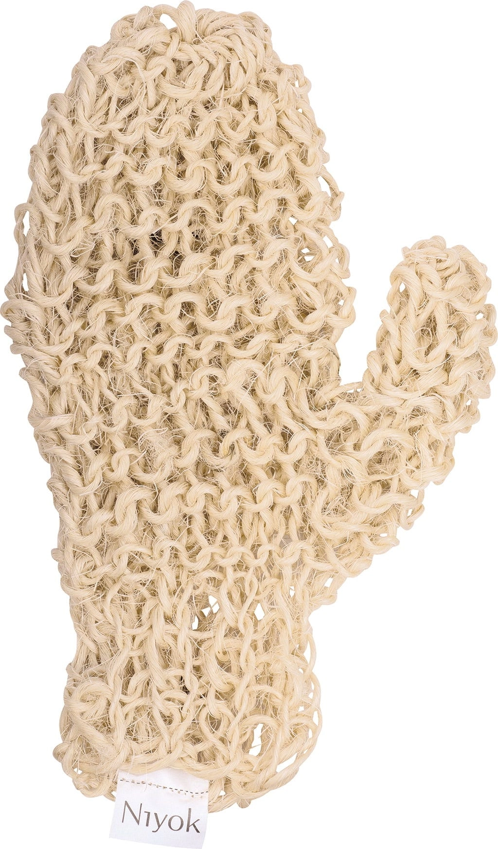 Niyok Massagehandschuh - Sisal gestrickt